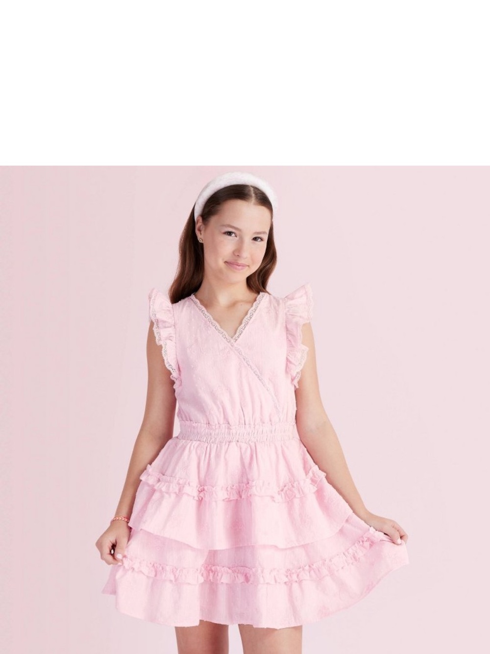Beck Alouette Rose Embroidery Tiered Ruffle Dress from LoveShackFancy x Target